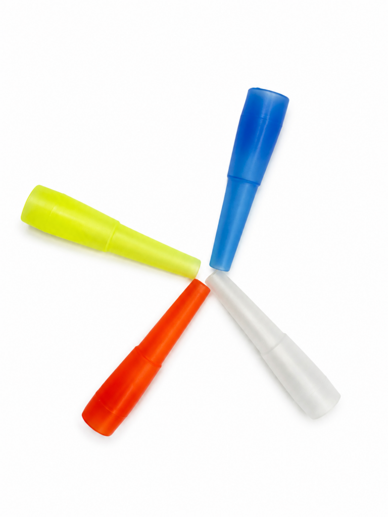 Cross layout display of mixed-color disposable hookah mouth tips