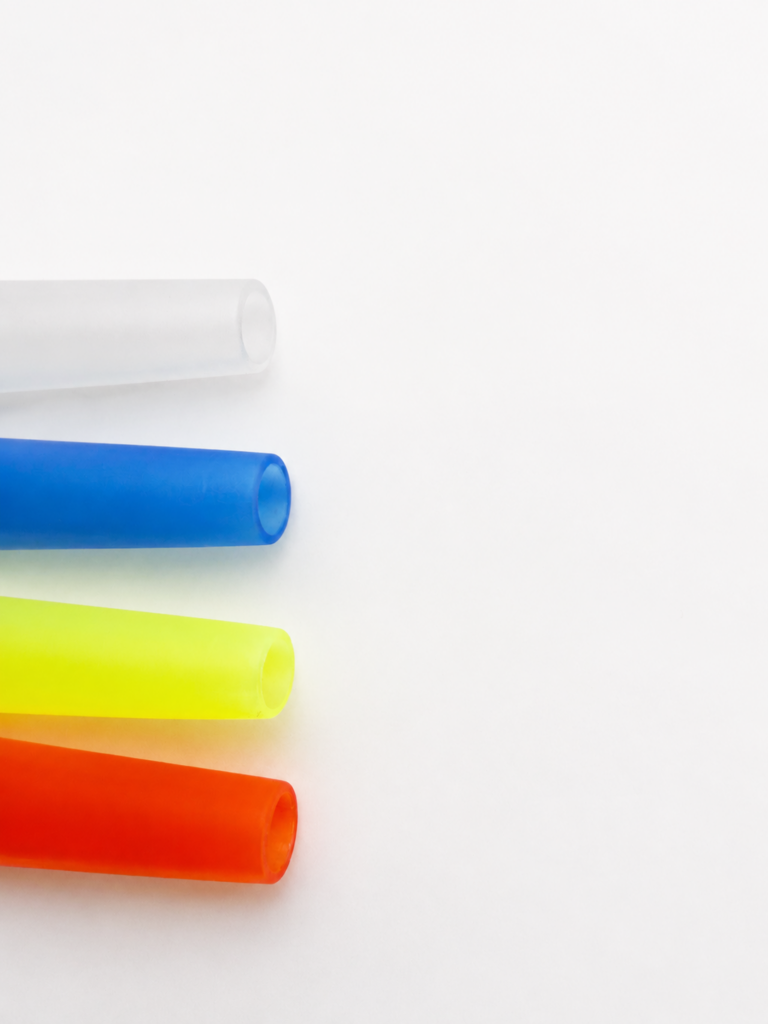 Side view of the tapered profile on disposable hookah mouth tips