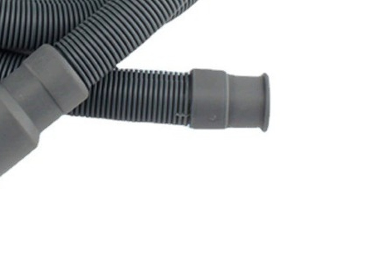 Elbow connector detail of washing machine drain hose