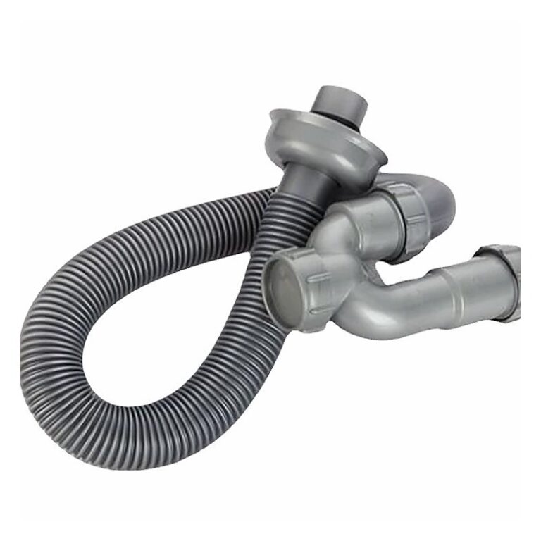 Flexible sink odor trap drain hose with S-bend connector