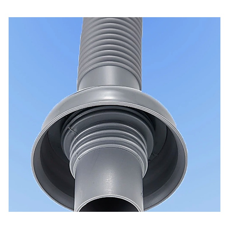 Outlet seal detail of flexible sink odor trap drain hose