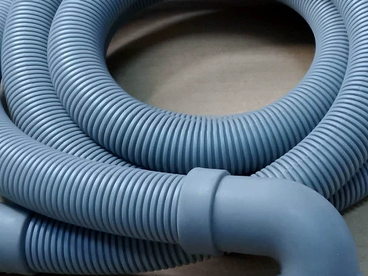 Corrugated body detail of PP washing machine and dishwasher drain hose