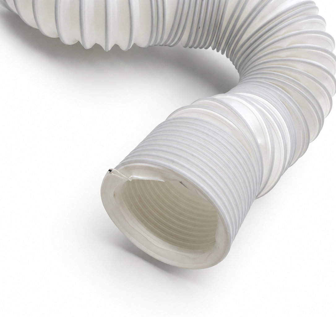 Flexible corrugated PP hot air hose for boot dryer appliance