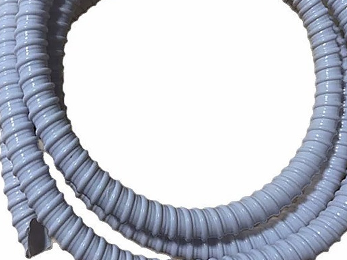 Spiral body detail of PVC reinforced spiral drain hose