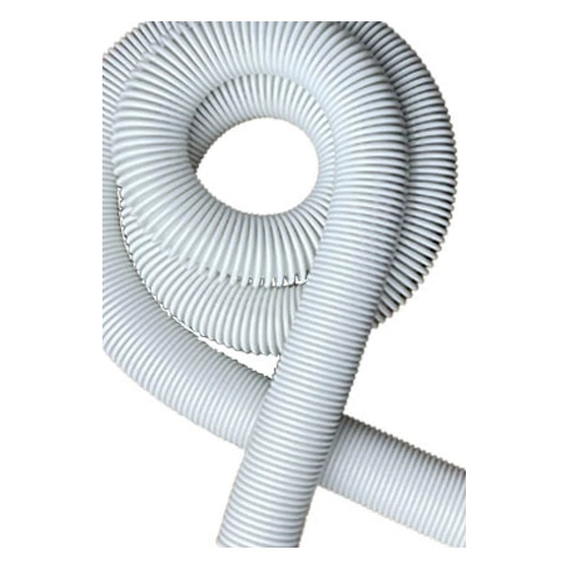 White coil detail of PVC spring dust hose