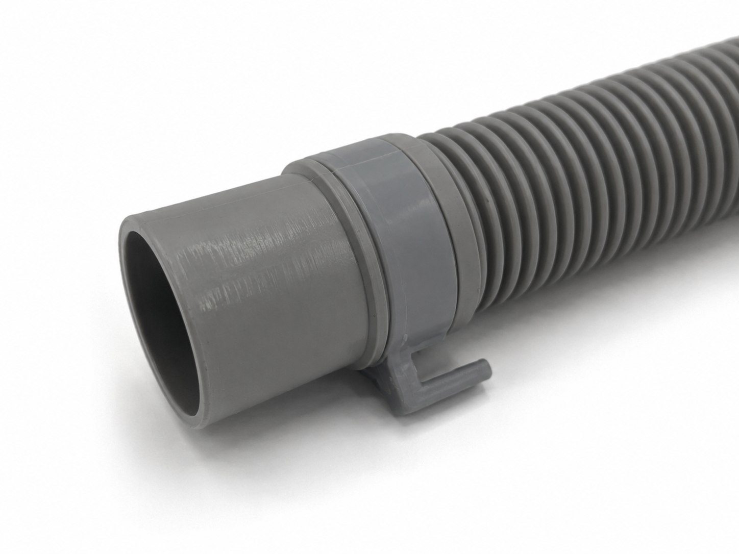 Semi-automatic washing machine drain hose outlet clip detail