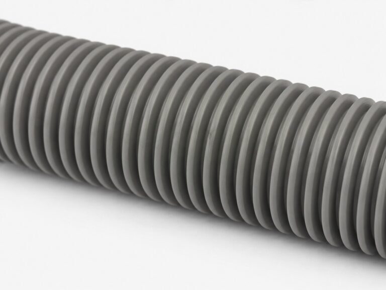 Corrugated surface detail of semi-automatic washing machine drain hose