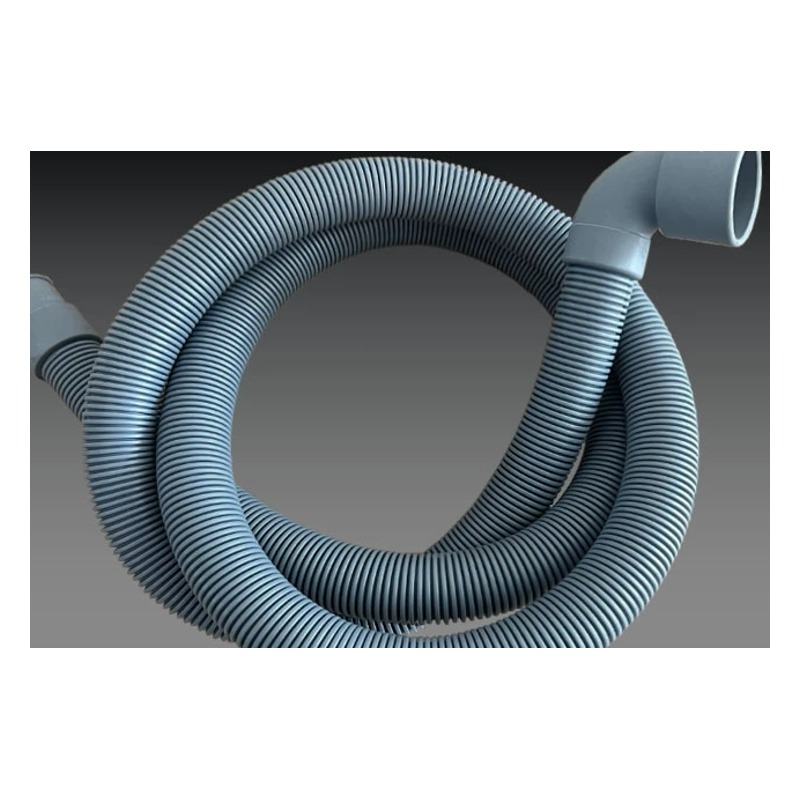 Coiled display of thickened elbow drain hose