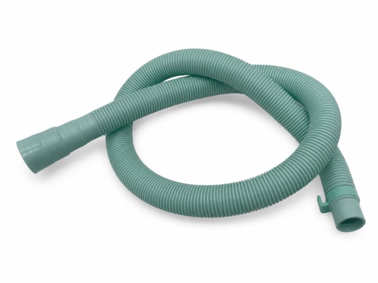 Corrugated washing machine drain hose for appliance drainage