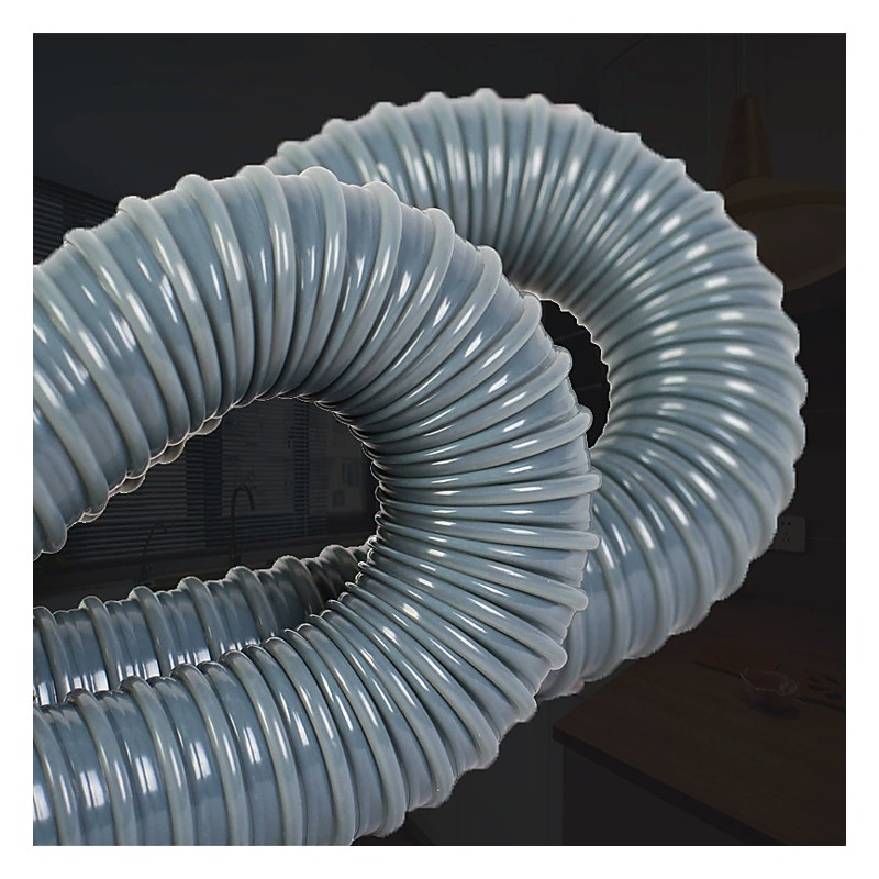 Corrugated surface detail of Y-branch sink drain hose